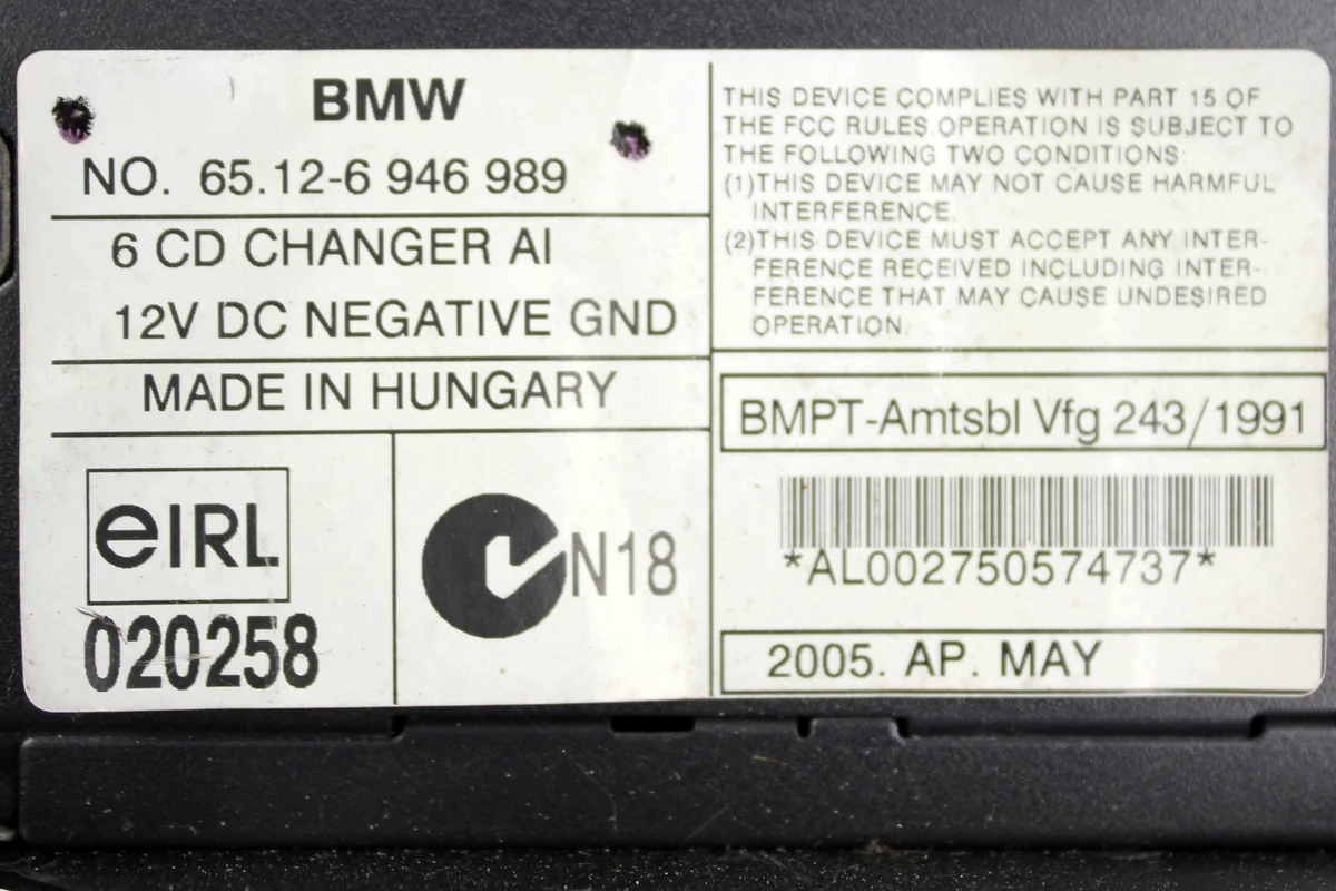 Chargeur CD BMW 6CD 6946989 occasion image 7