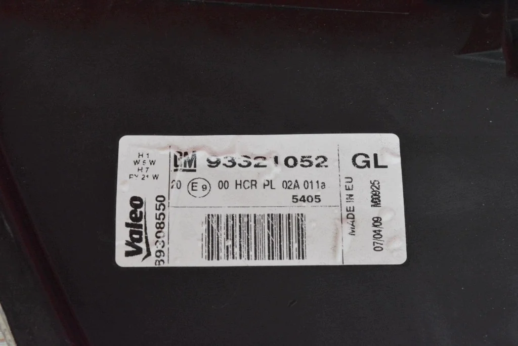 Ajovalaisin Opel Meriva A 04-10 Vasen image 6