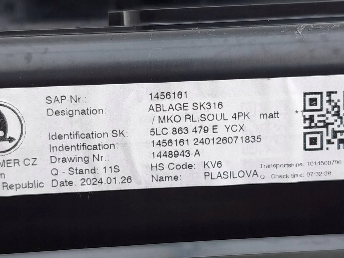 Skoda Enyaq iV 2023 Frame pook 5LC863479E image 7