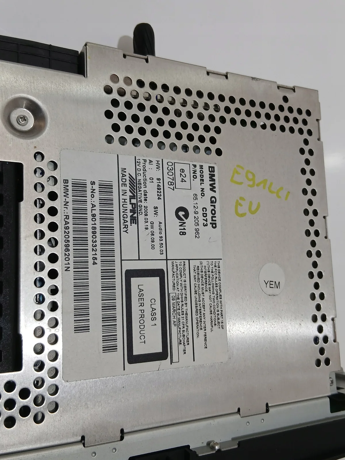Radio BMW OE 9205962 Gebraucht image 6