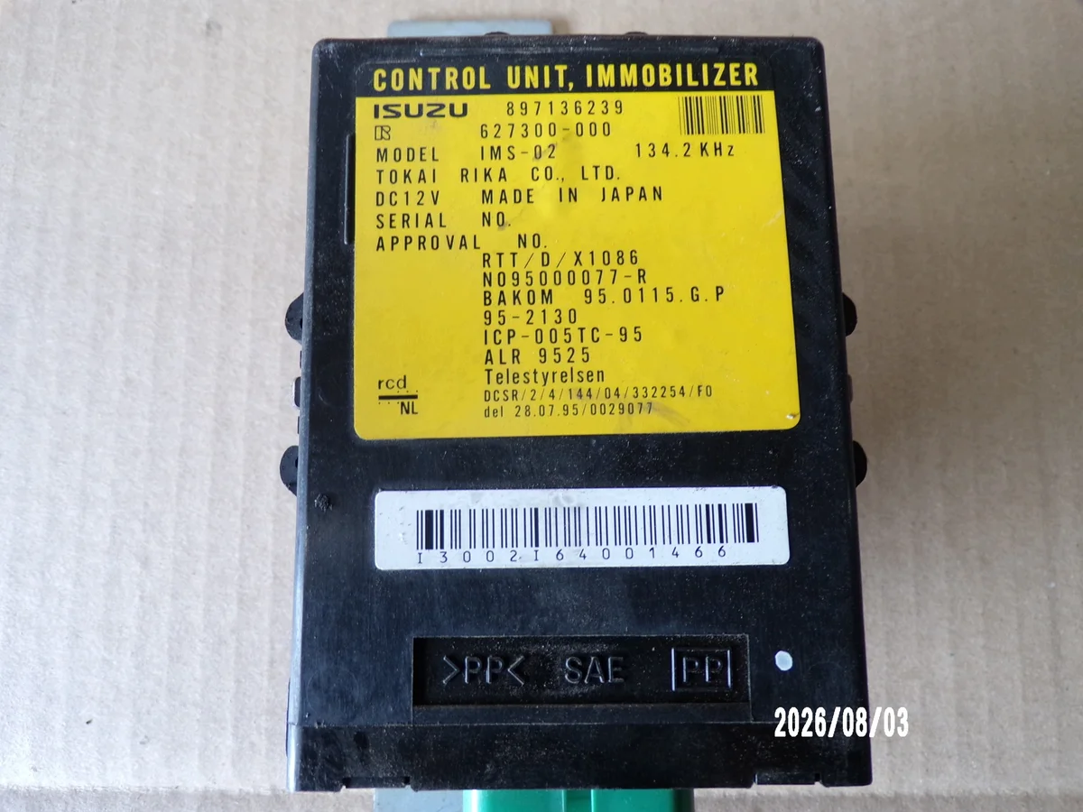 Módulo Imobilizador Opel Monterey 897136239