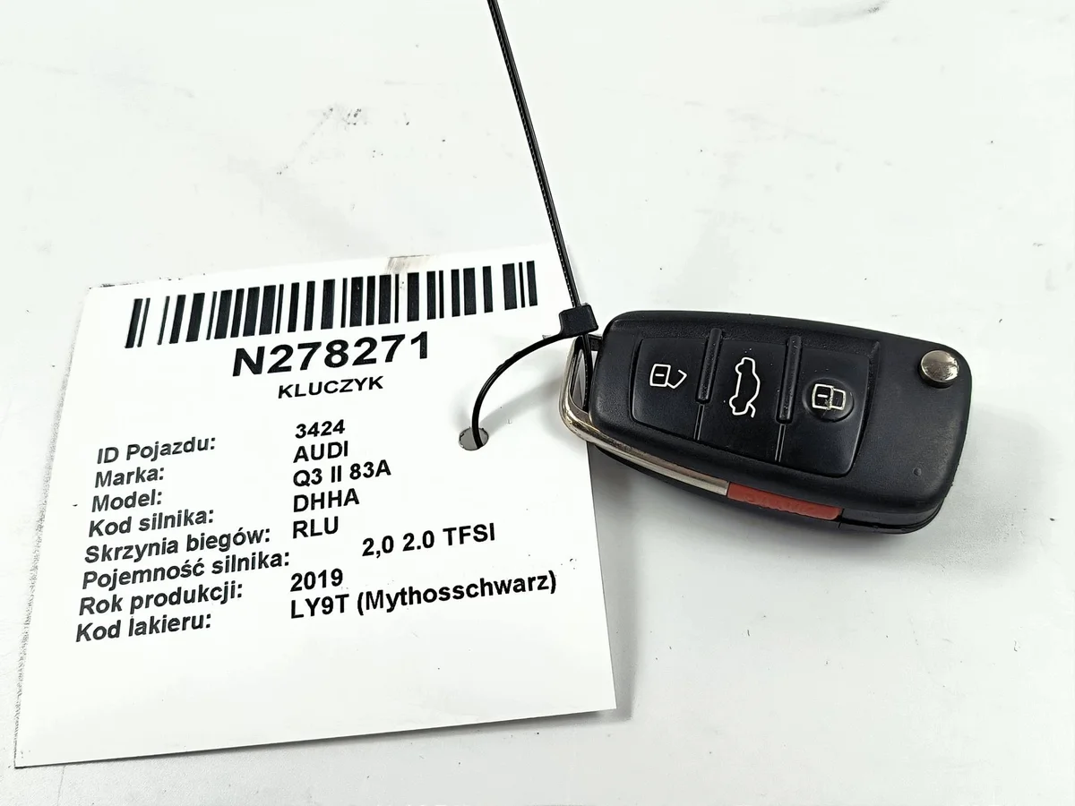Audi Q3 II 83A Key Fob 81A837220E Used