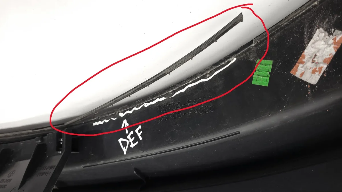Plástico Limpa Para-brisa Toyota C-HR 55781F4010 image 5