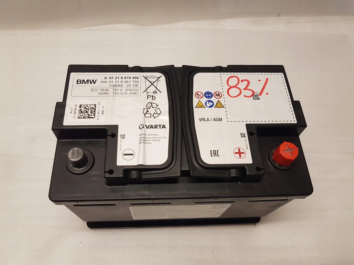 BMW Batteri 70Ah 720A AGM Använt