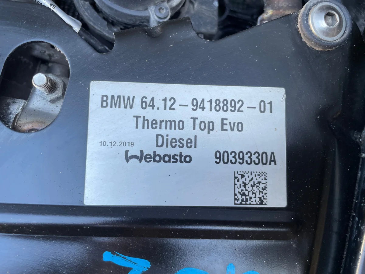 Calefactor Webasto BMW X4 G02 X3 G01 image 5