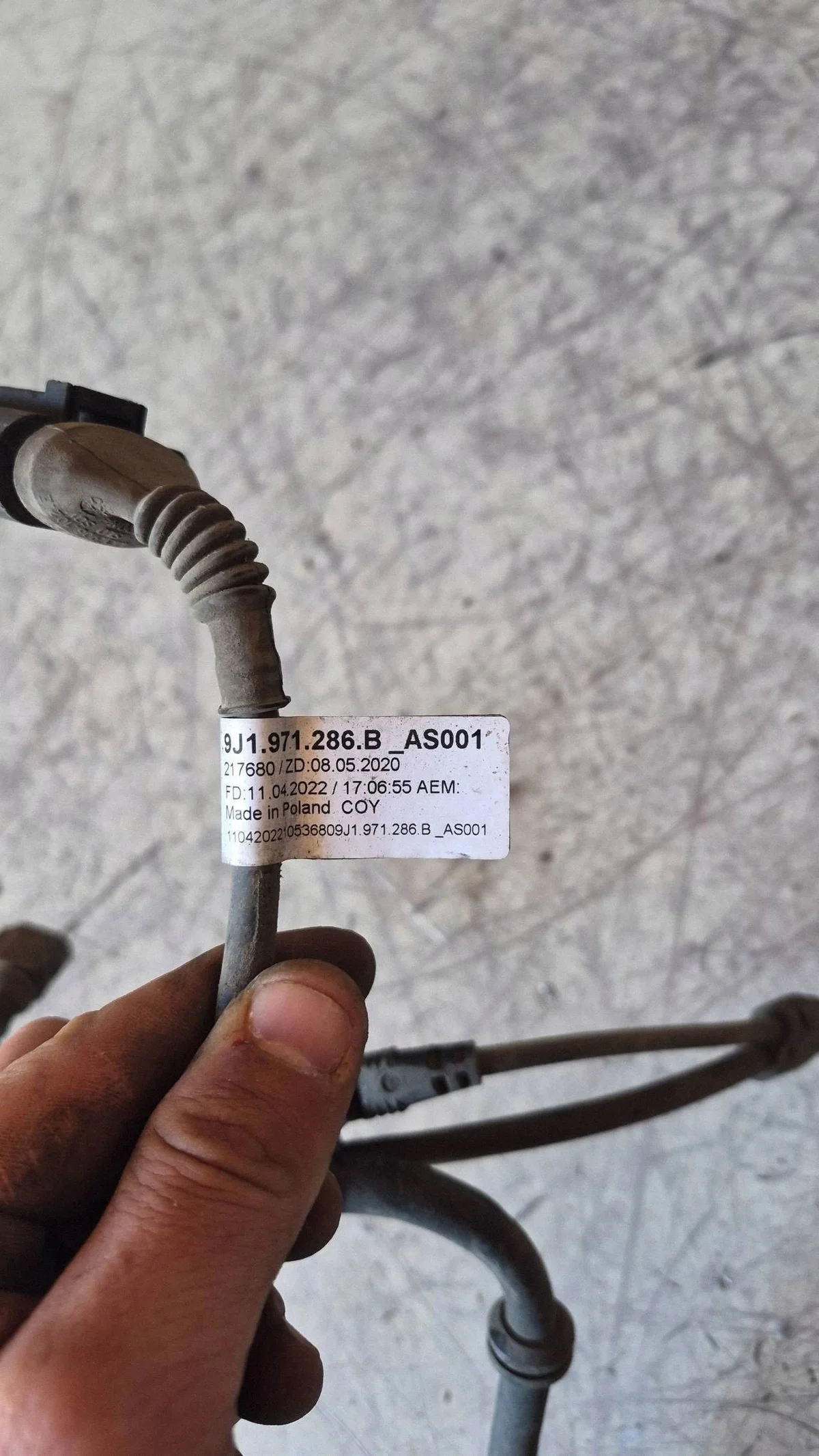 Porsche Taycan 9J1 2021 ABS Sensor Kabel image 5