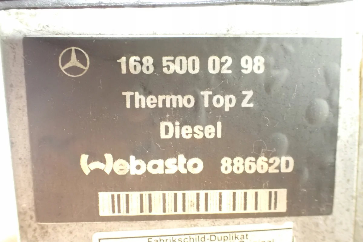Webasto Mercedes W168 A Klasse 1.7 CDI Diesel image 3