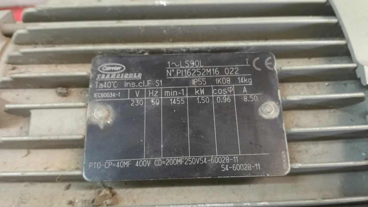 Elektromotor Carrier XARIOS 230V 54-60028-11 image 3