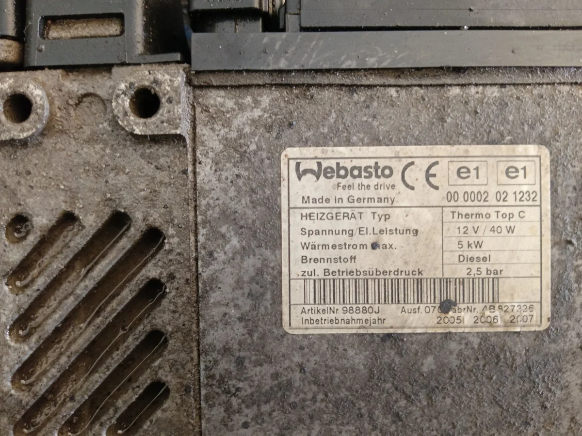 Webasto Thermo Top Citroen C8 2.2 HDI Usado image 3