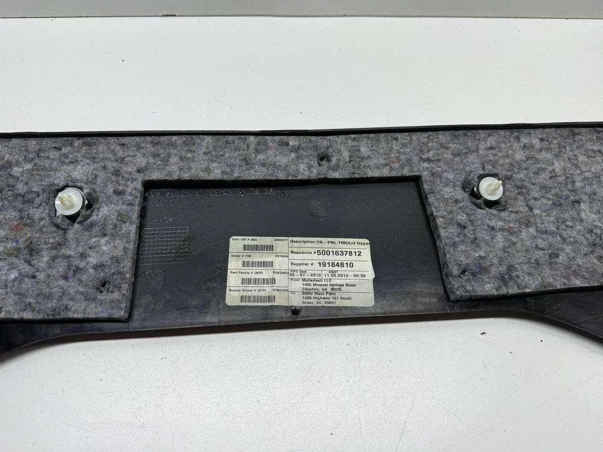 BMW X6 E71 2013 Verkleidung Heckklappe 7175853 image 4