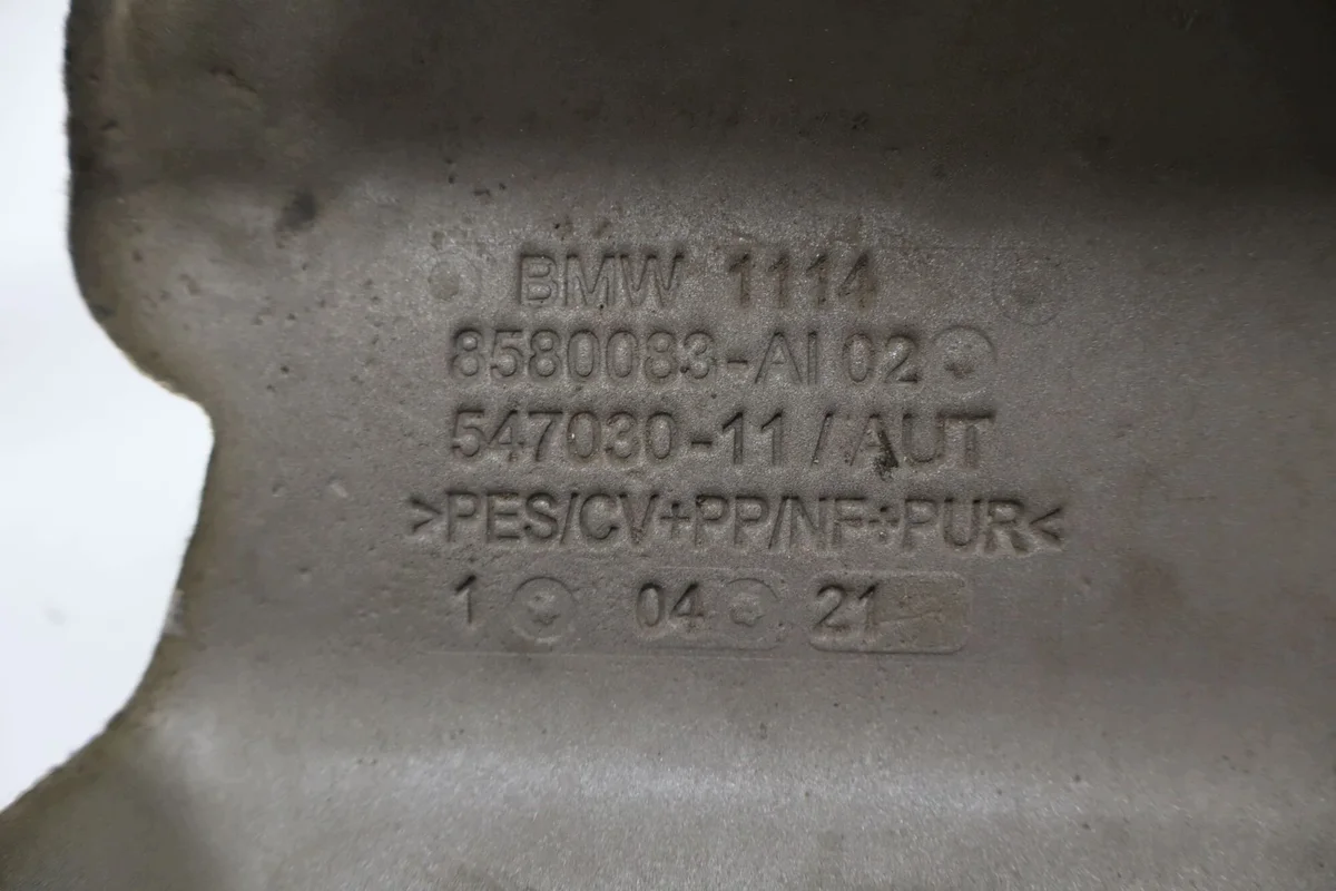 BMW Oil Pan Shield Used 8580083 image 6