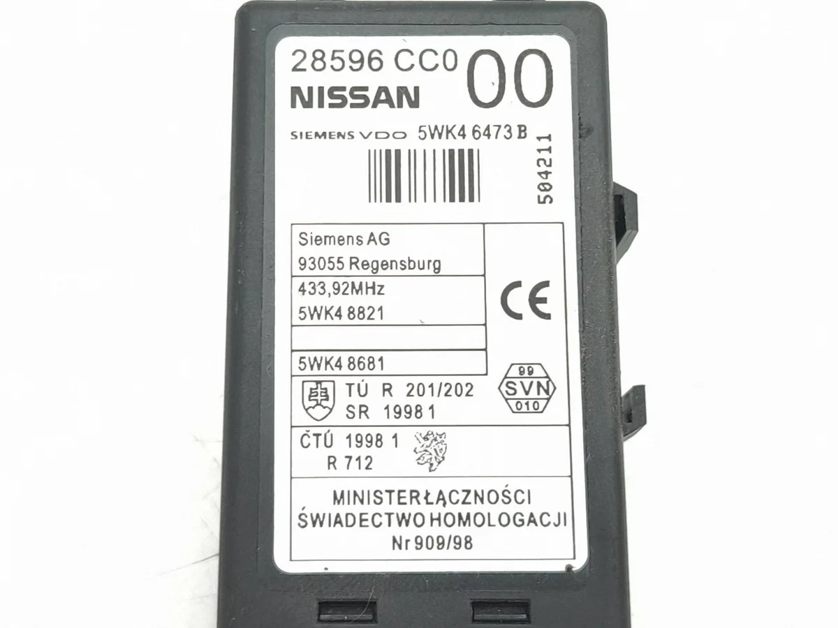 Nissan 350Z 2005 Modulo Immobilizer 28596CC0 image 6