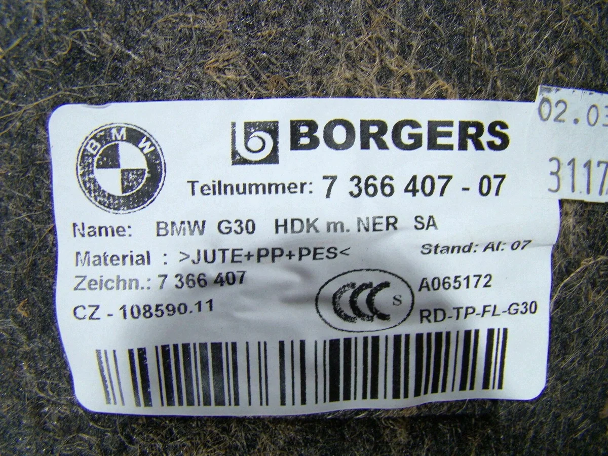 BMW 5 G30 G31 G38 Klappenpolsterung 51497366407 image 7