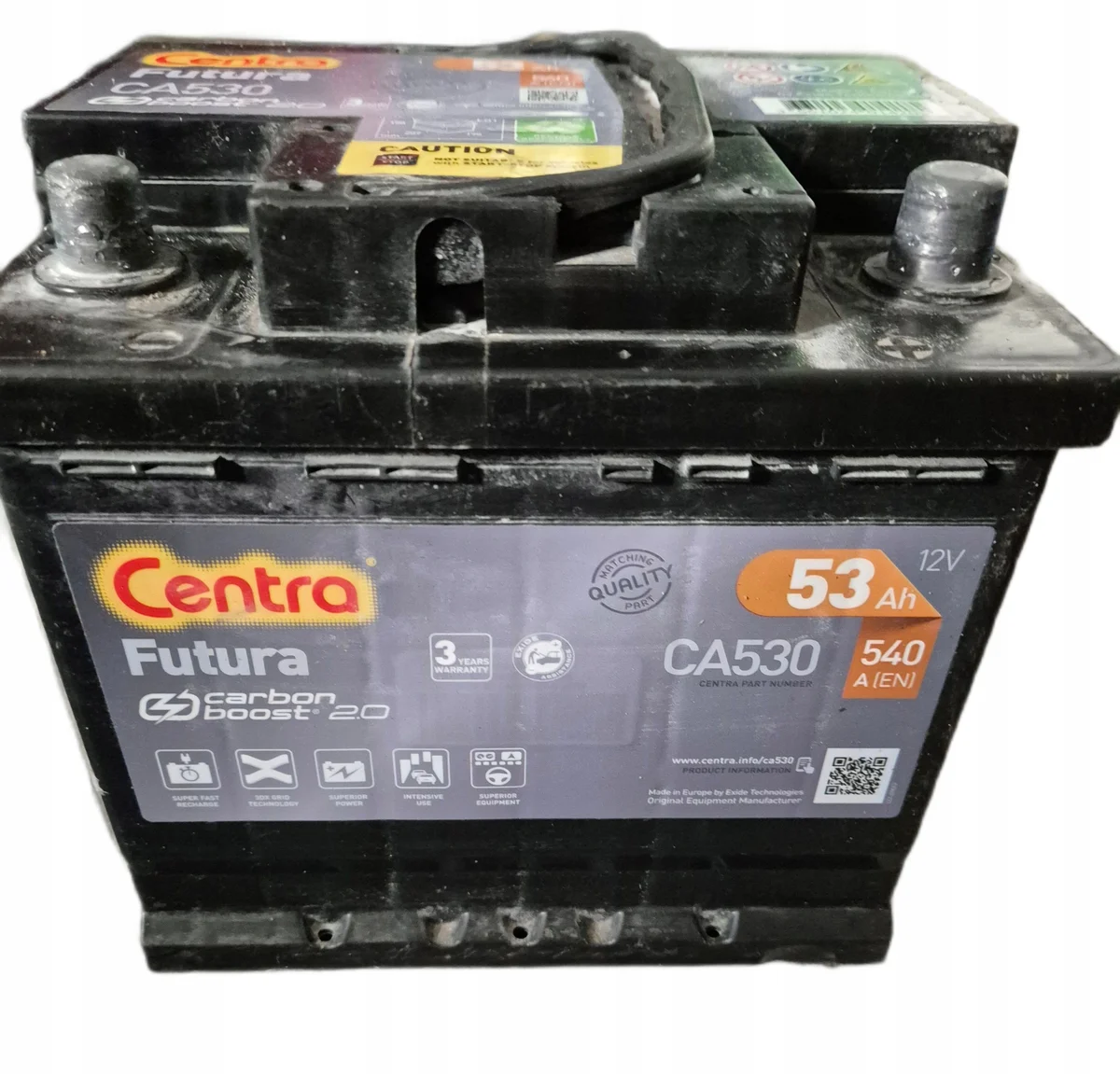 Akumulator Centra Futura CA530 53Ah 540A