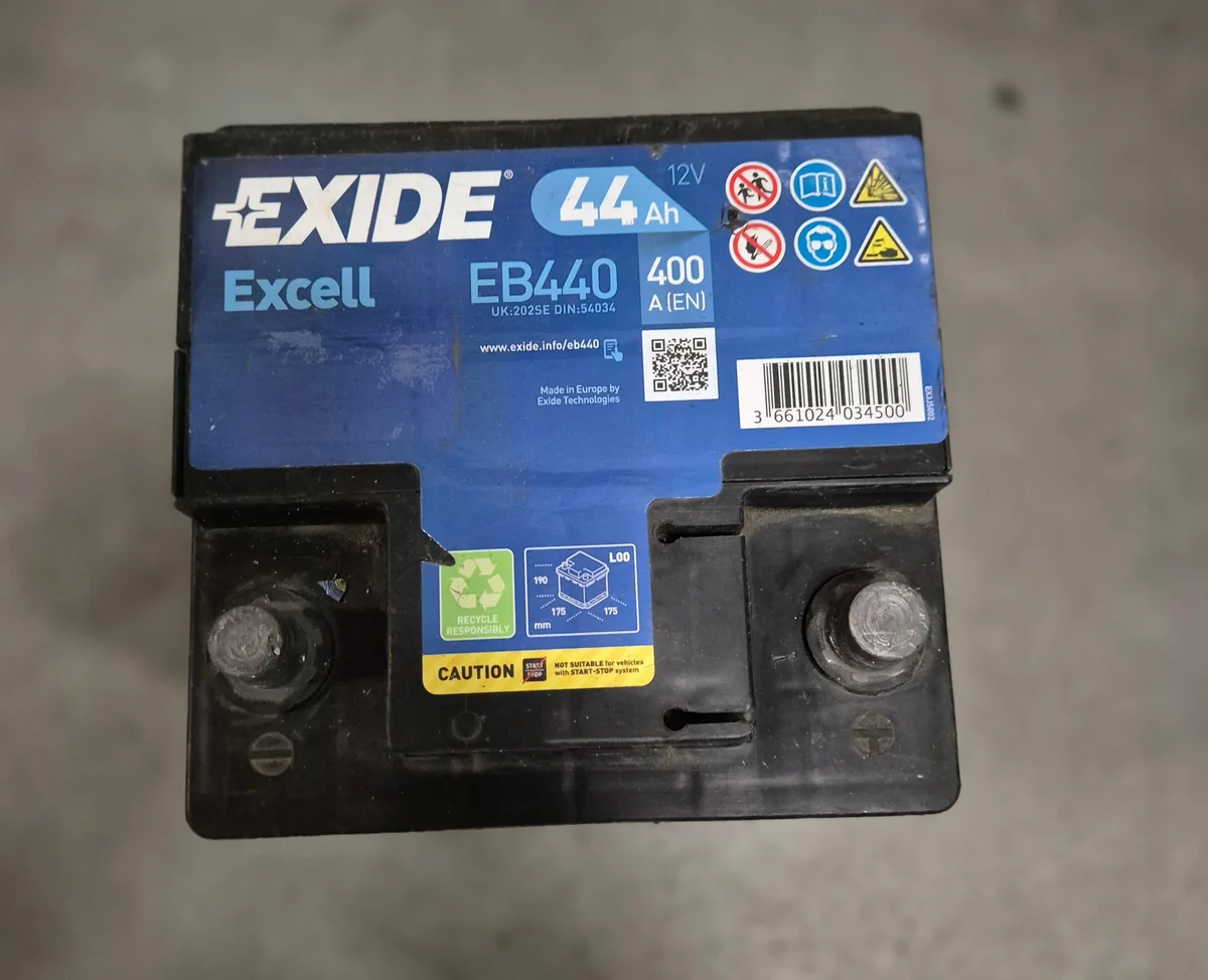 Exide Excell EB440 Batteri 44Ah 400A P+ image 3