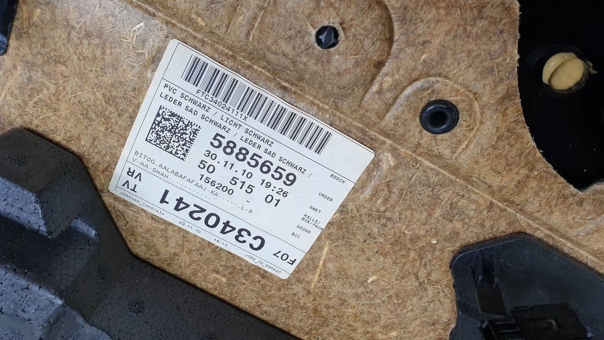 BMW 5 GT F07 Türverkleidung Rechts Vorne image 3