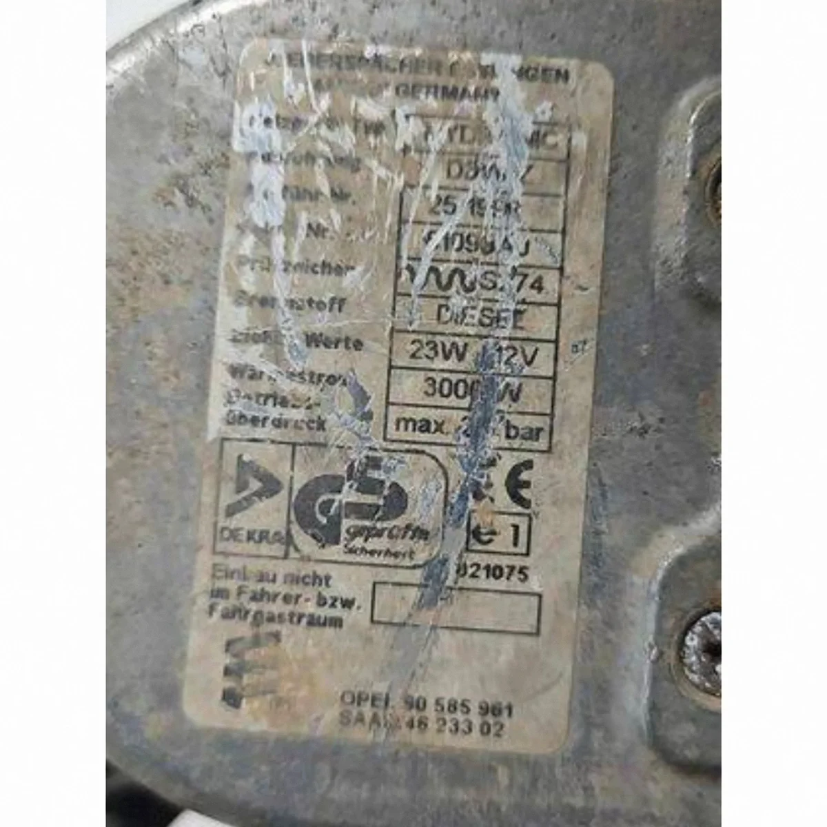 Riscaldatore Webasto Opel Vectra B 90585961 image 4