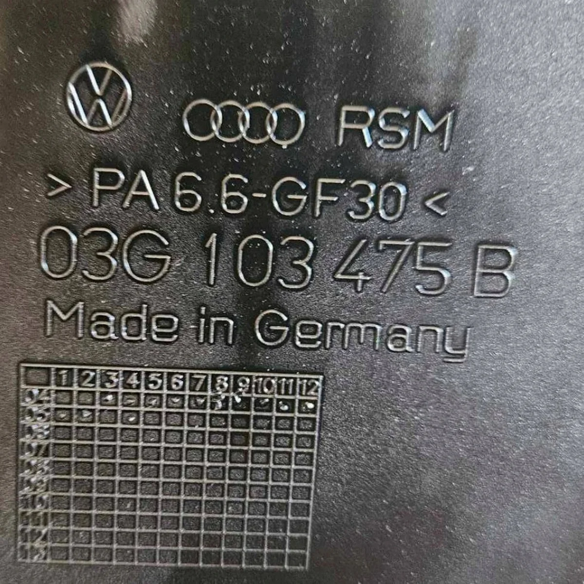 Audi OE 03g103475b Copertura Valvole Usata image 3