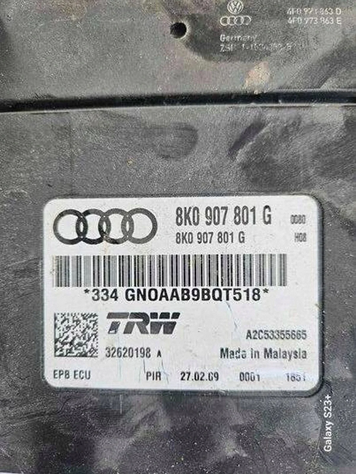 Comando Freio Audi A4 Avant 8K0907801G Usado image 3