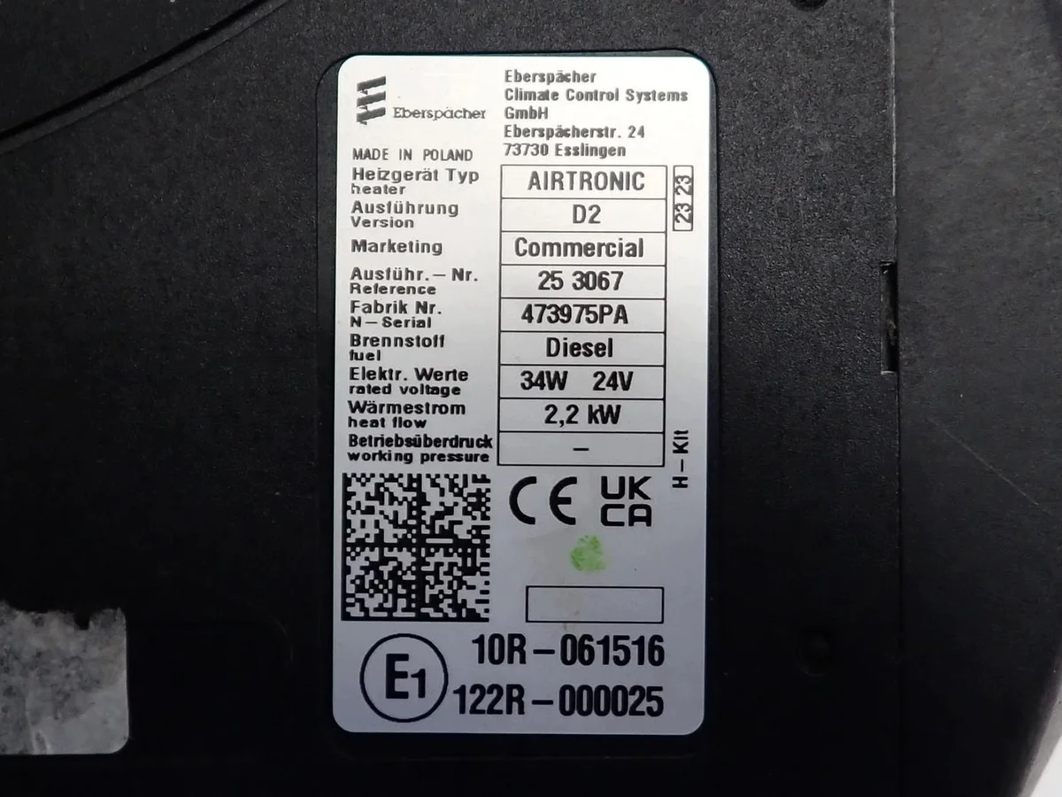 Webasto Airtronic D2 Standheizung 24V Ford F-Max image 6