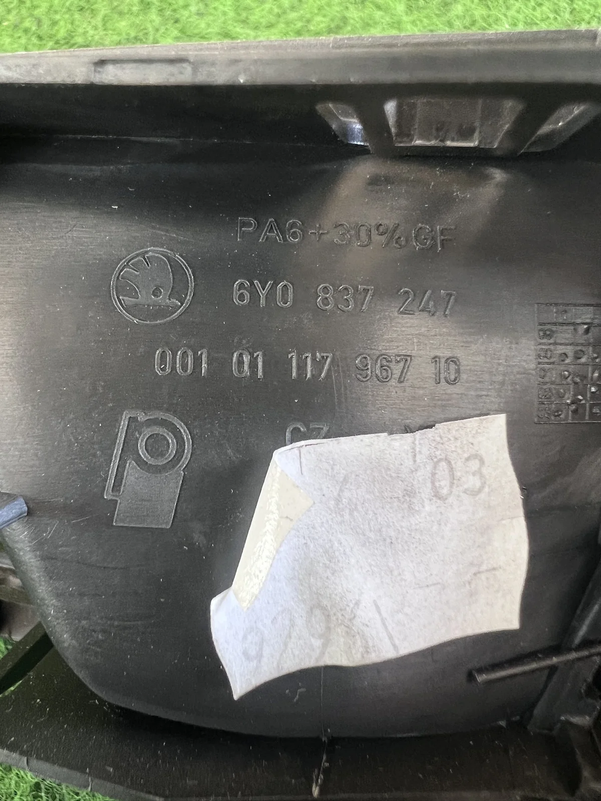 Maçaneta Porta Interna Skoda Fabia I 6Y0837247 image 3