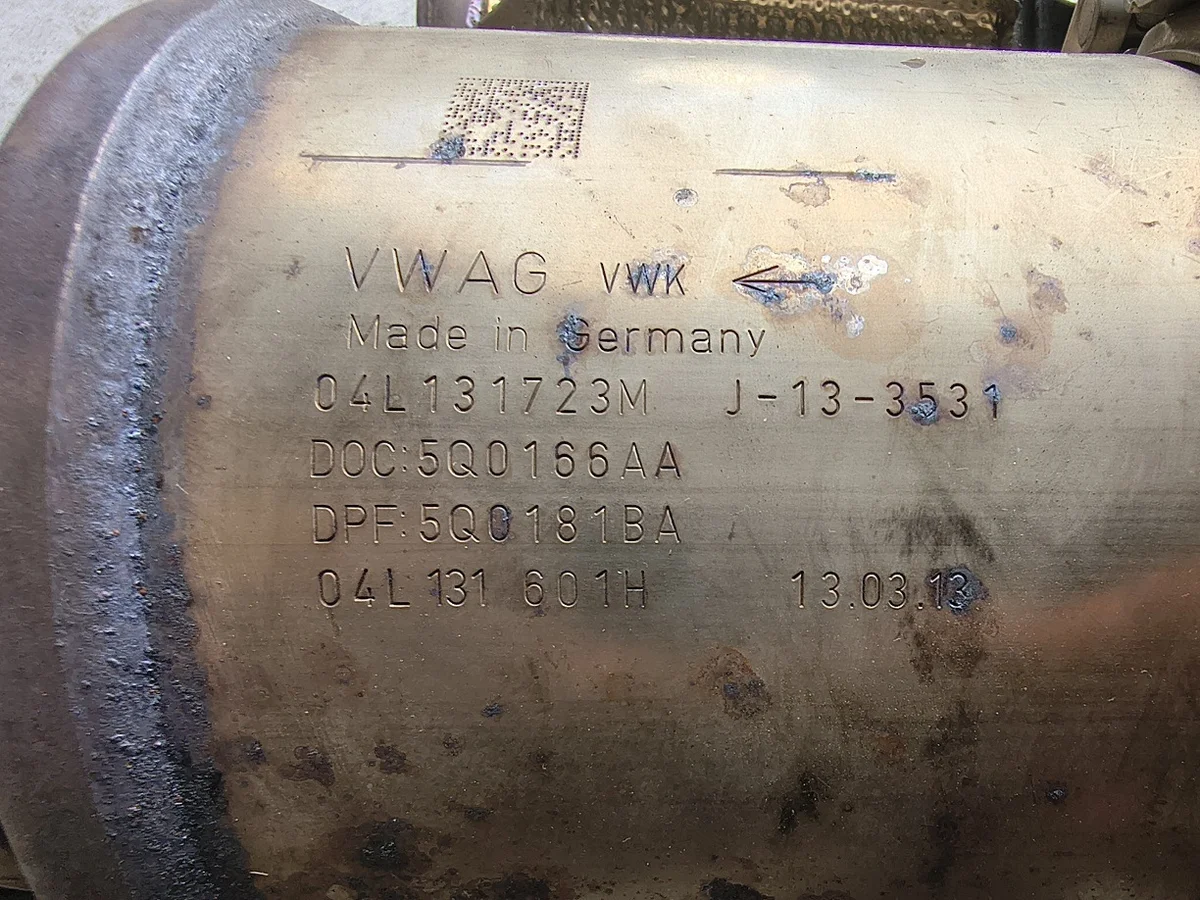 DPF-suodatin VW Golf 7 1.6 TDI 04L131601H image 5