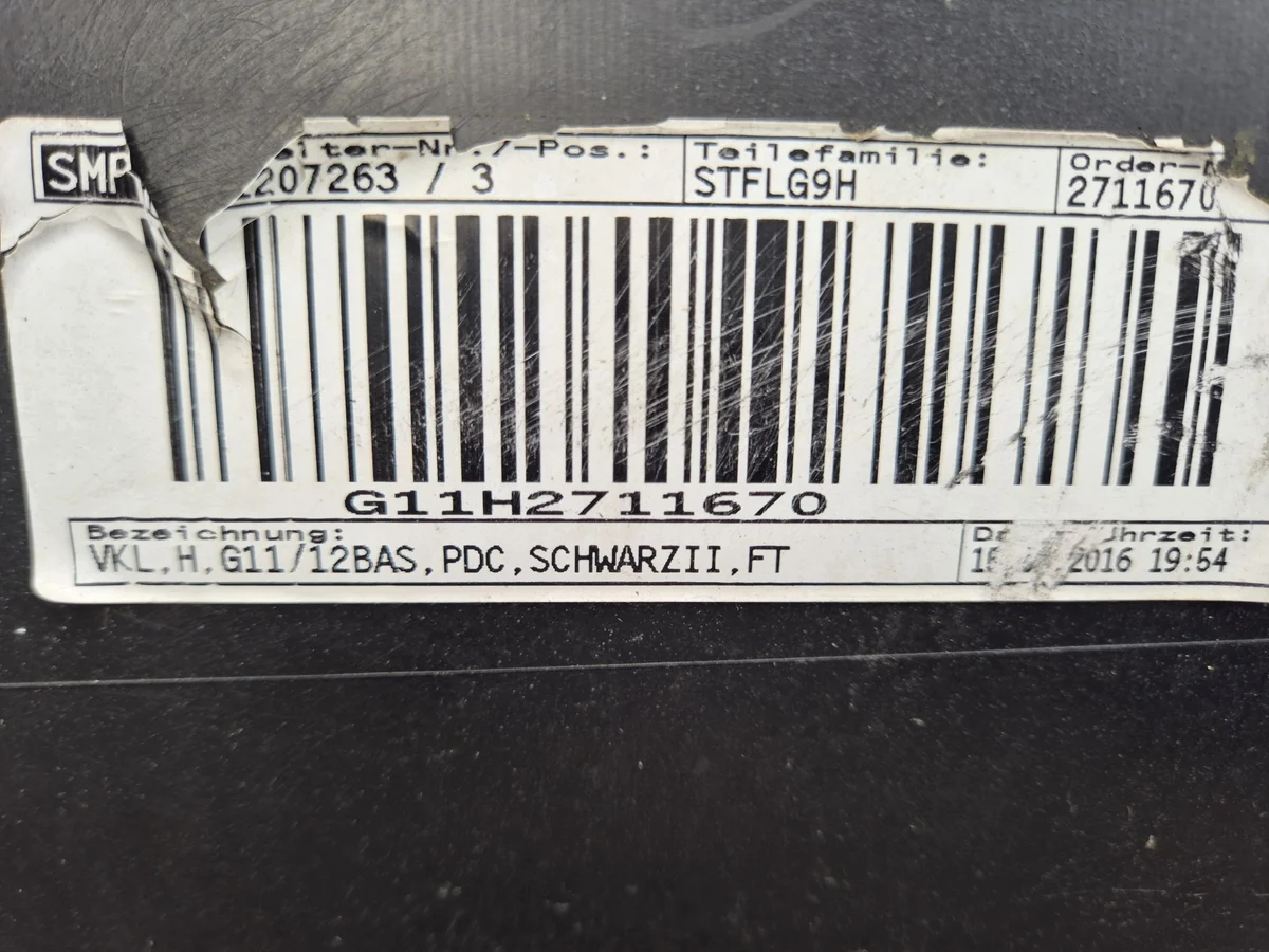 BMW 7 G11 G12 15- Zierleiste hinten 668 image 9