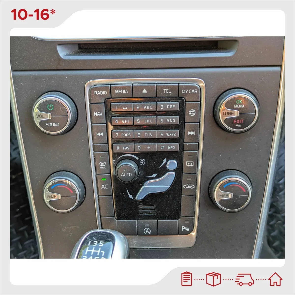 Radio GPS Volvo V60 2016 D4 Usado Mk1 155