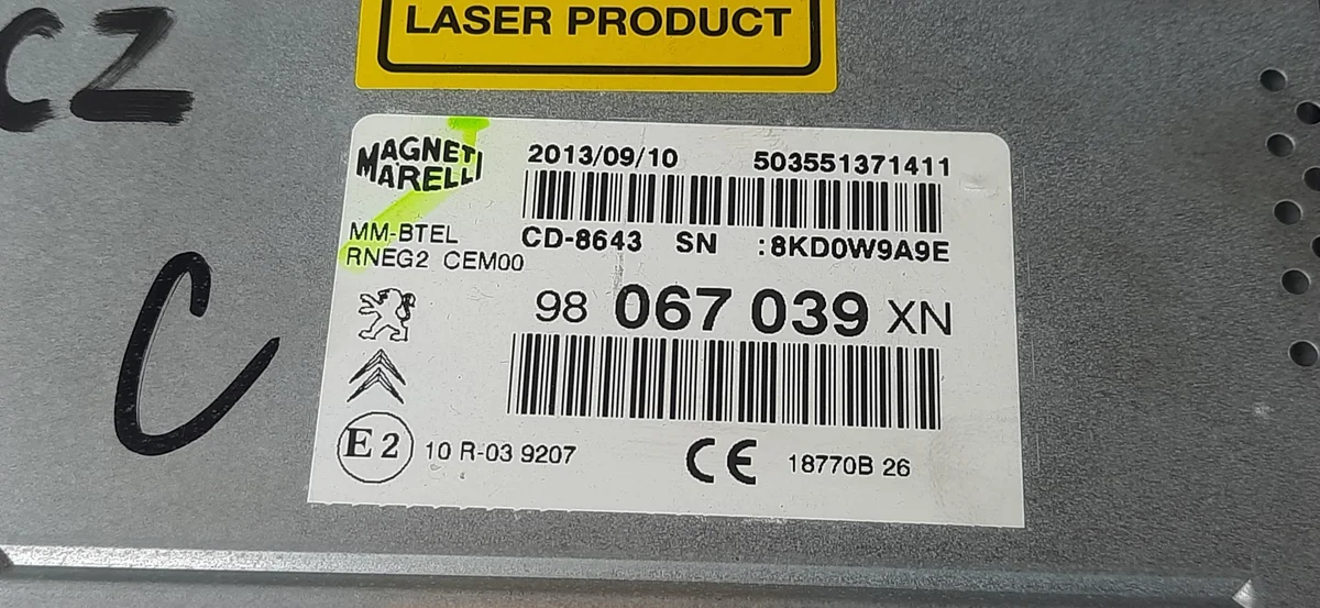 Radio CD Navigation Peugeot RCZ LIFT 98067039XN image 5