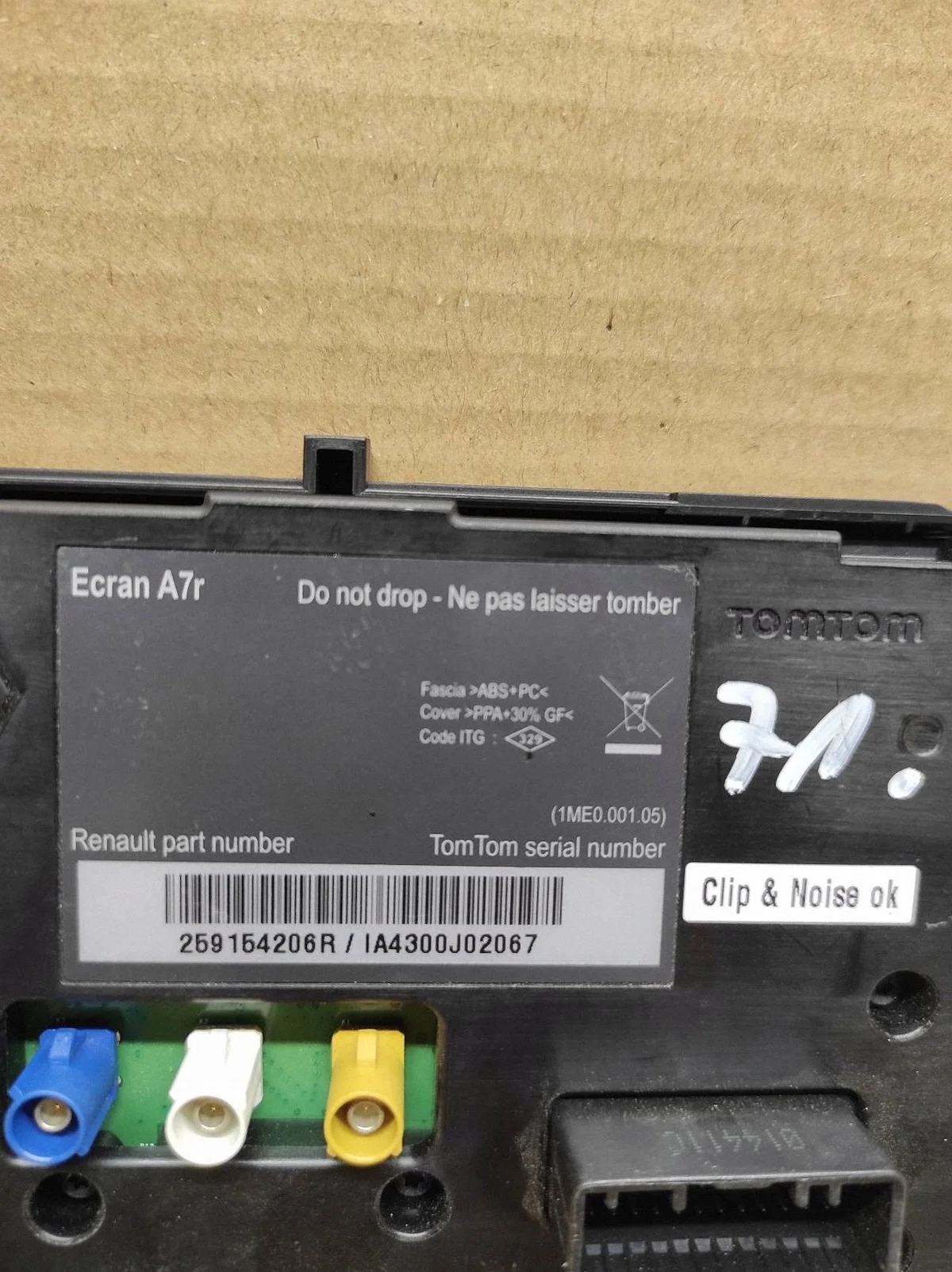 Écran GPS Renault Scenic III 259154206R image 4