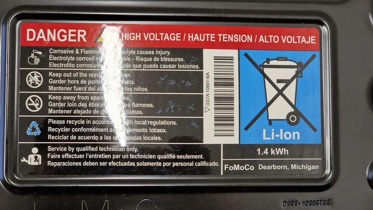 Bateria HEV/EV Ford Fusion II KG9810B759 Usada image 8