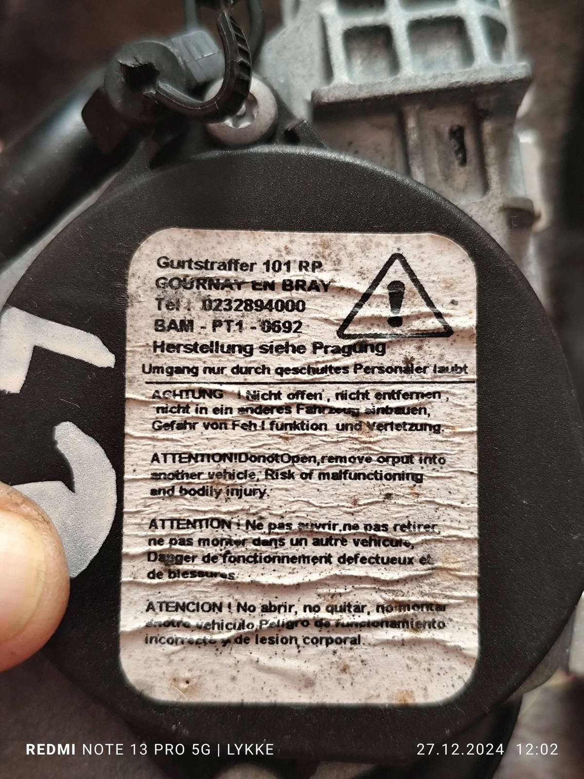 Nissan Qashqai Säkerhetsbälte Vänster Fram 86885BR00B image 7