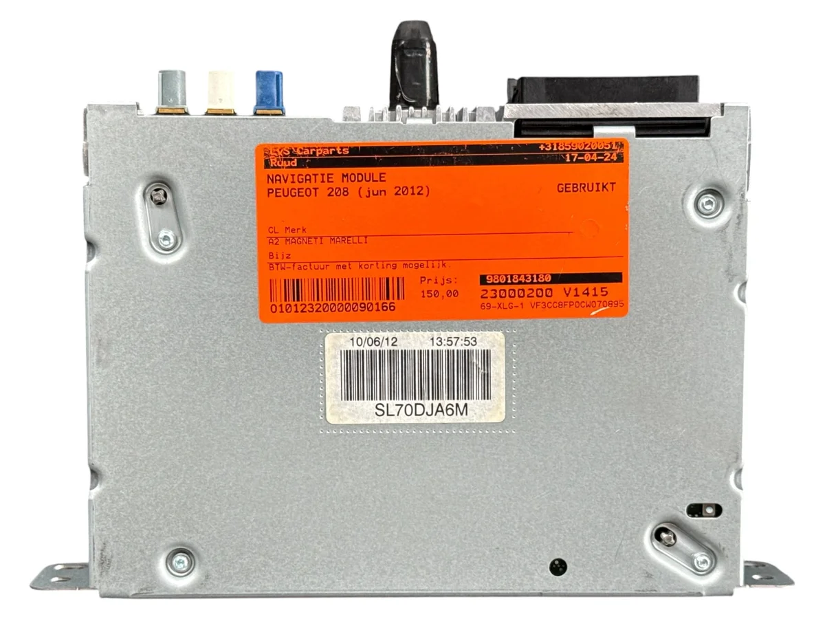 Radio Navigation Peugeot 208 9801843180 Gebraucht image 5