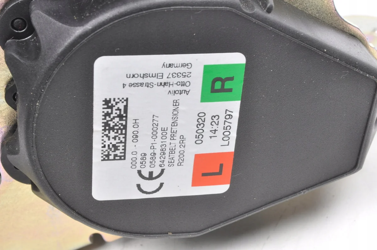 Turvavyö Volvo S60 V60 III II OE 31462756 image 6