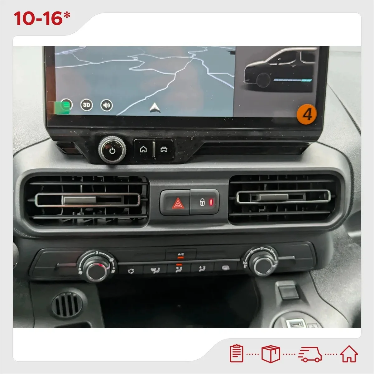 Citroen Berlingo Middenrooster Ventilatie Gebruikt