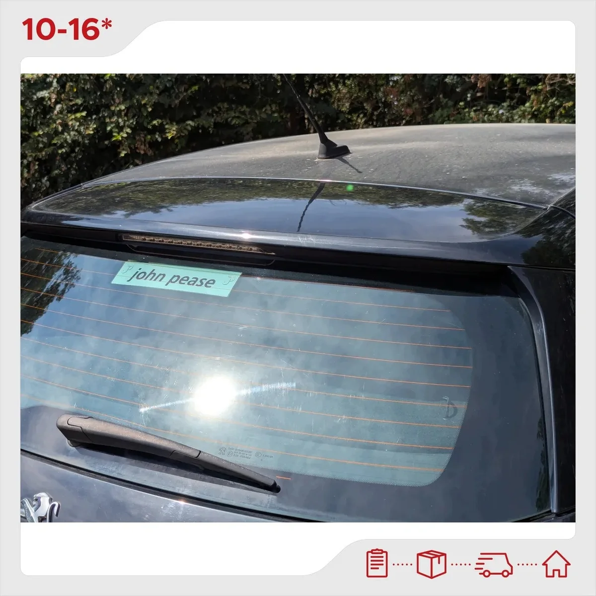 Spoiler baule Peugeot 308 2017 T9 KTV image 2