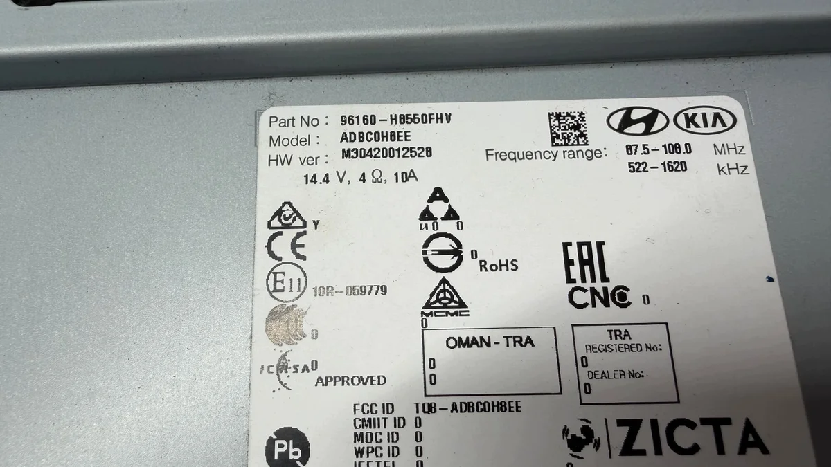 Autoradio GPS Kia Rio IV 96160-H8550 image 6