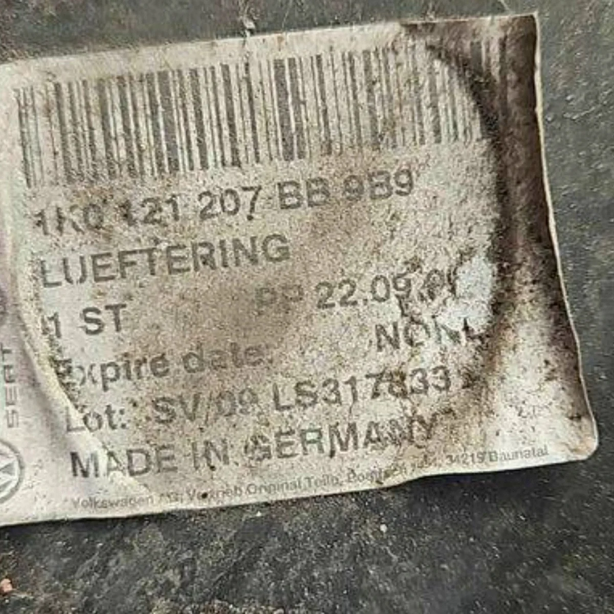 VW Audi Seat Skoda 1K0121207BB image 3