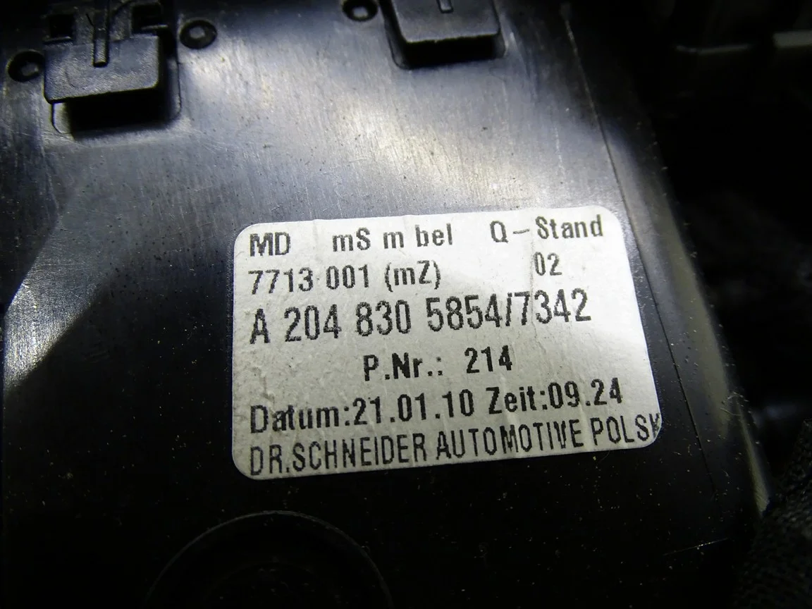 Mittelkonsole Lüftungsgitter Mercedes W204 A2048305854 image 5