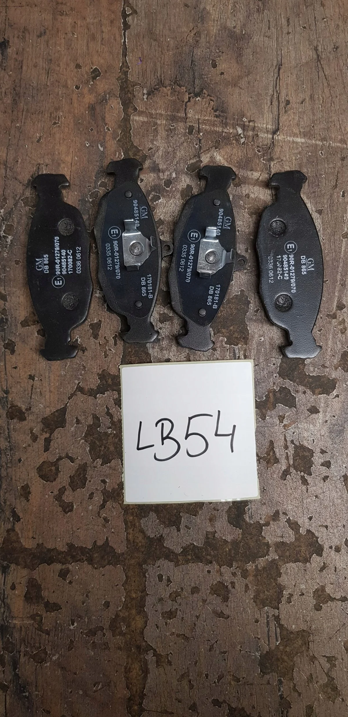 Plaquettes de frein Opel Vectra C OEM 93192623