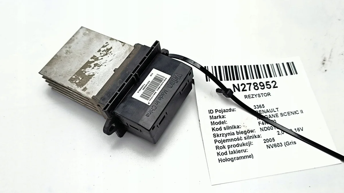 Resistor Soprador Renault T1000948E Usado