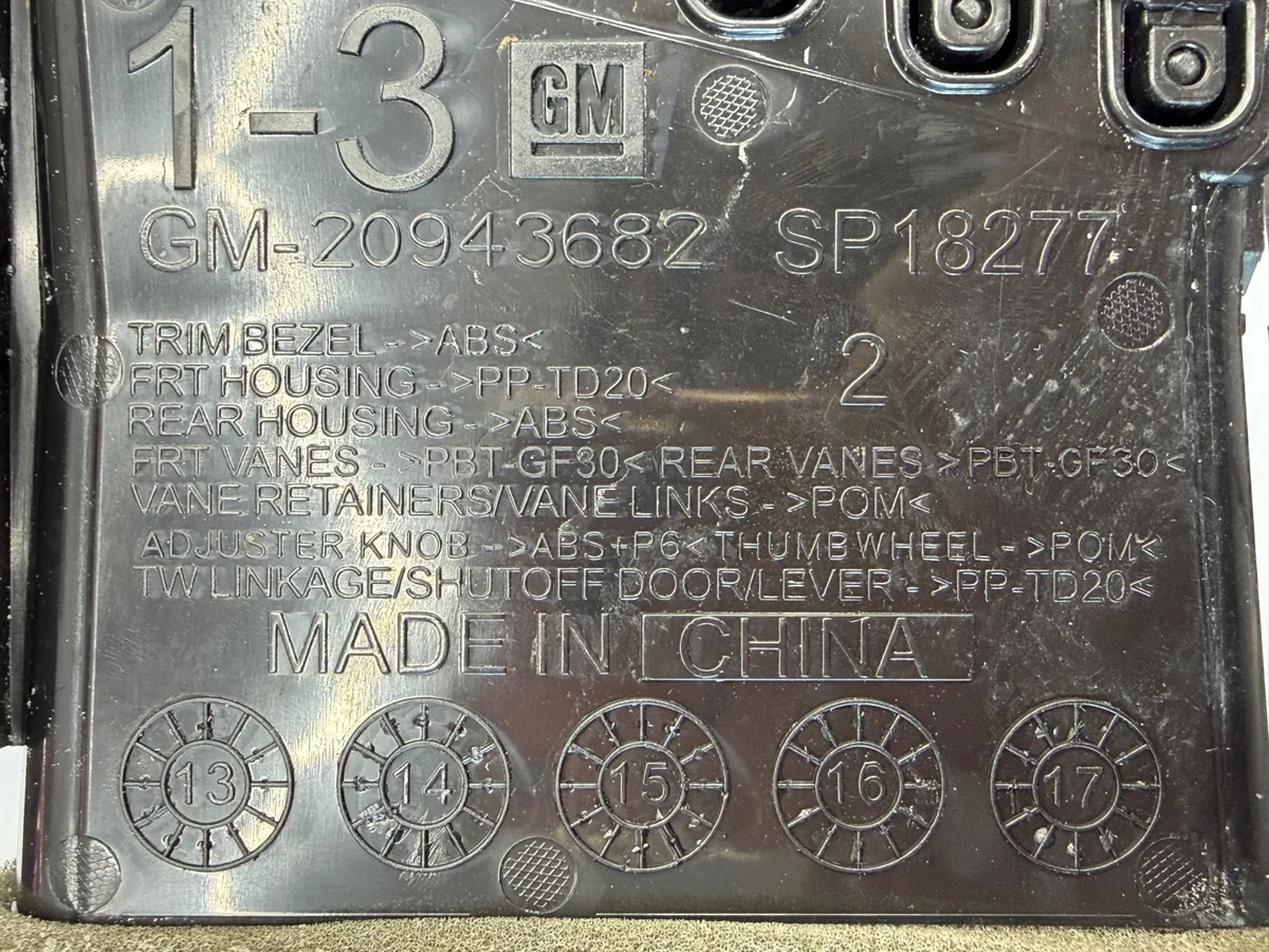 Chevrolet Silverado LT III Ventilatie Rooster Links image 3