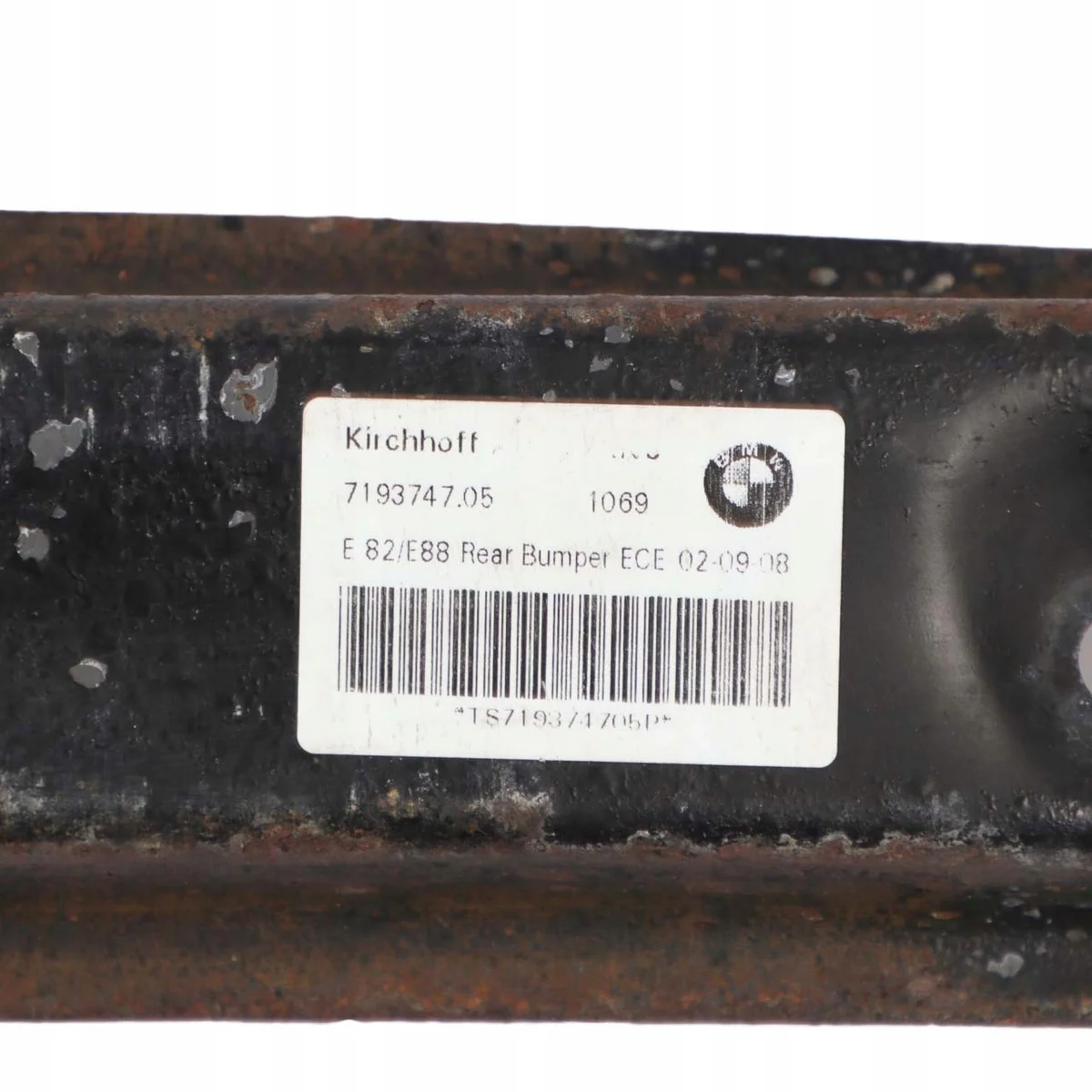 BMW E82 E88 Rinforzo paraurti posteriore image 3
