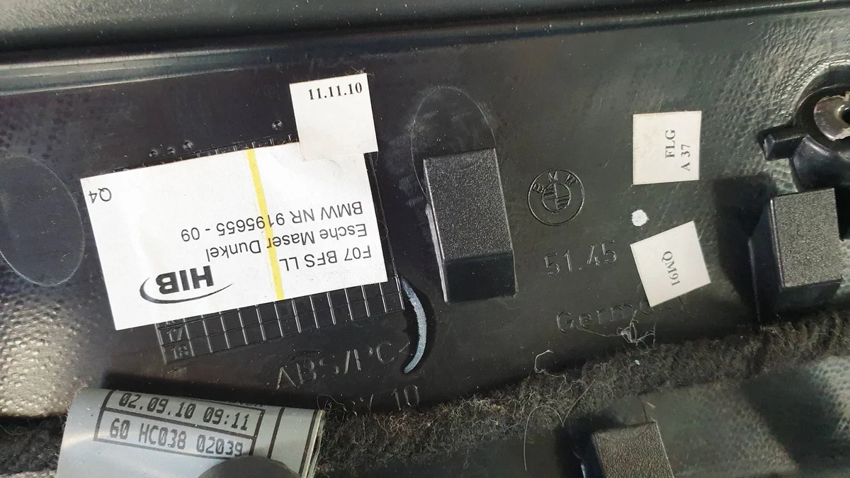 BMW 5 GT F07 Lüftungsgitter Konsole gebraucht image 4