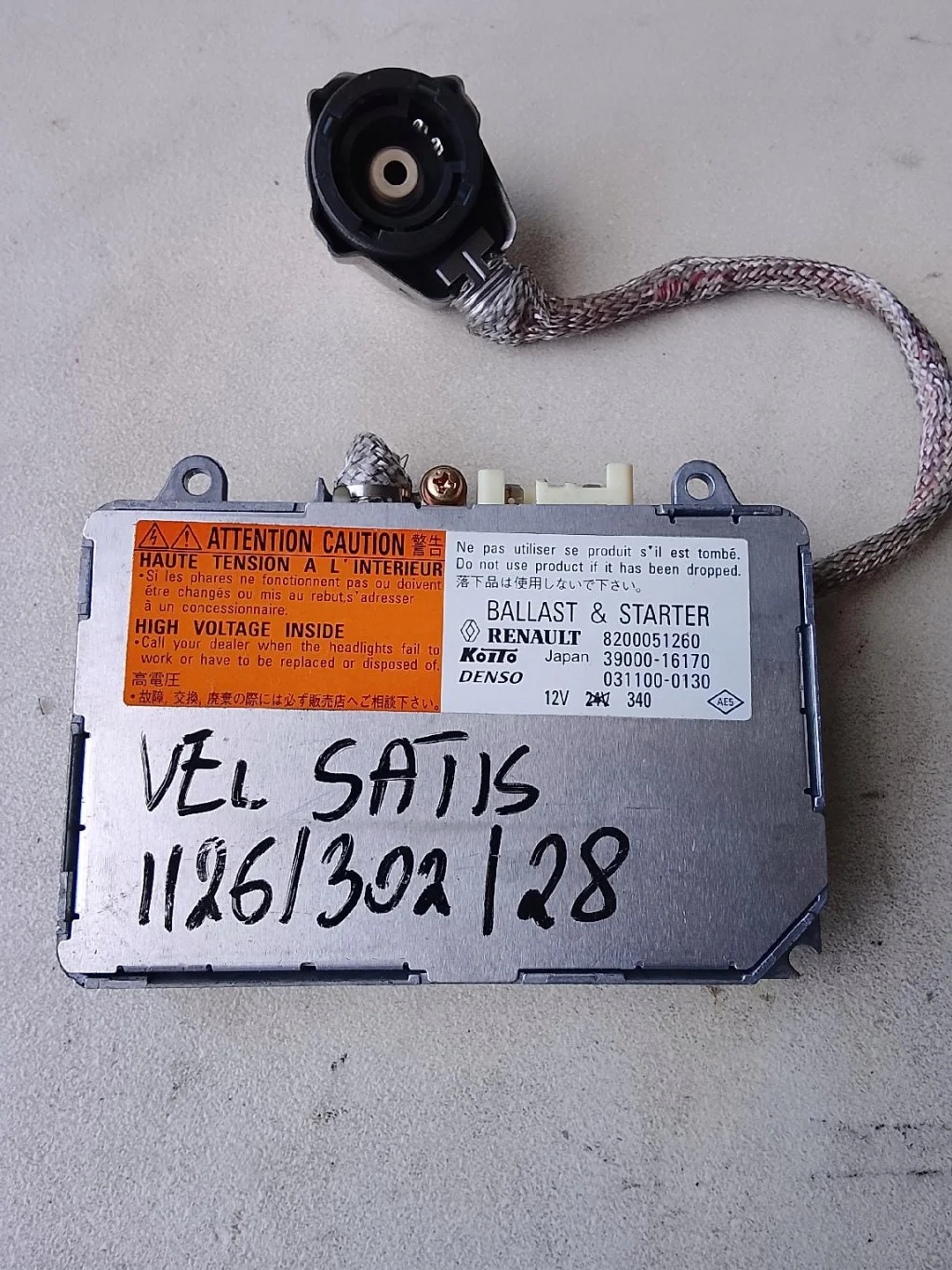 Conversor Renault Vel Satis K-213581-12630228