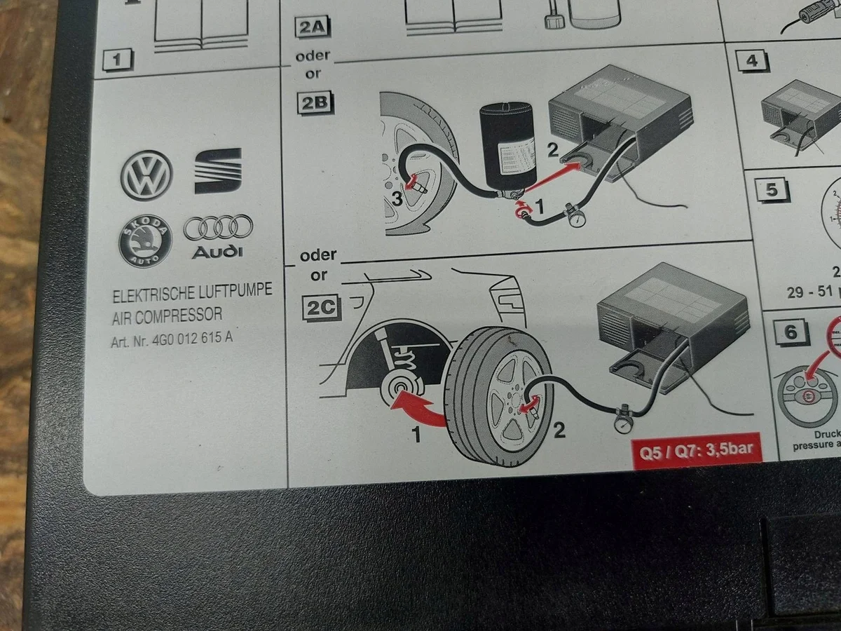 Audi A6 Allroad C7 2016 Compresseur pneu 4G0012615A image 3