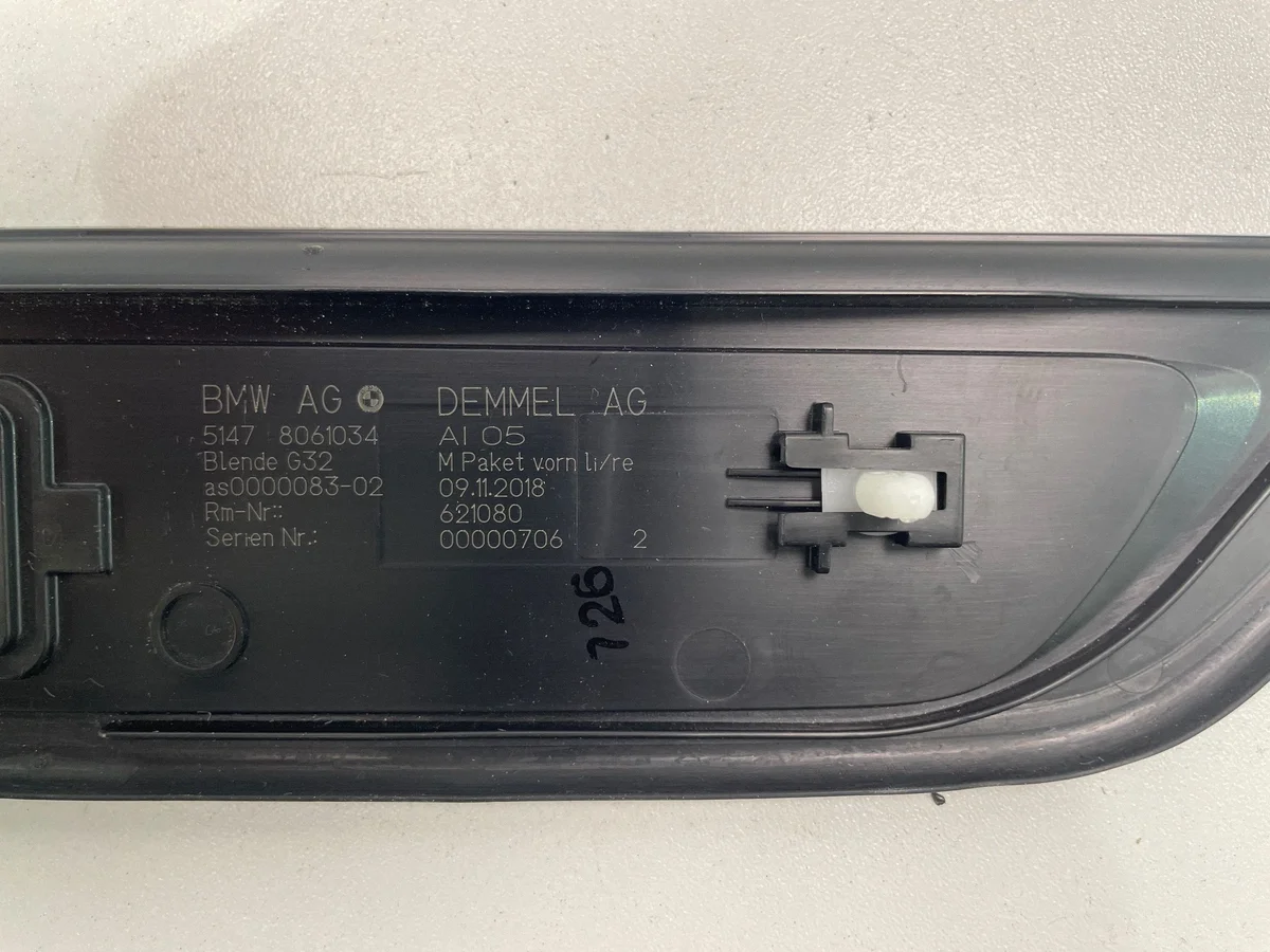 BMW 6 GT G32 Schweller M Paket vorne OEM 8061034 image 3