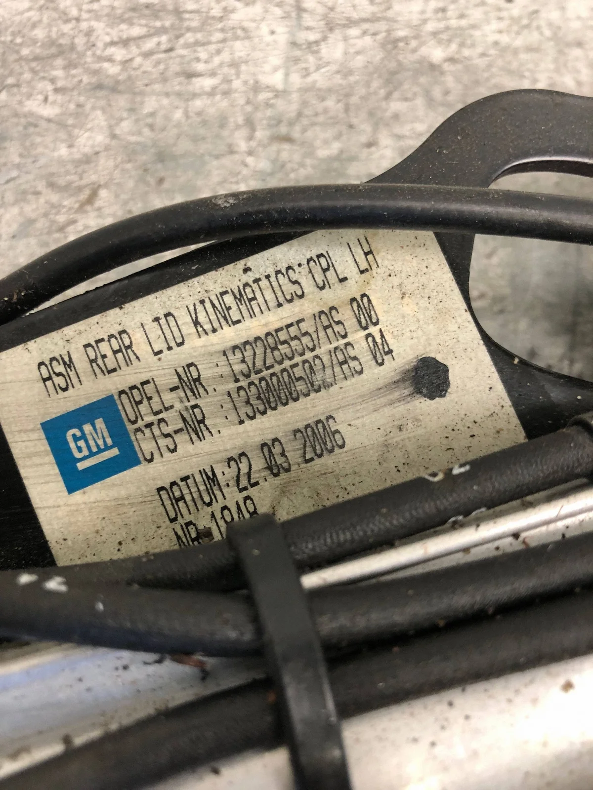 Scharniere Kofferraumklappe Opel Astra H Cabrio image 9