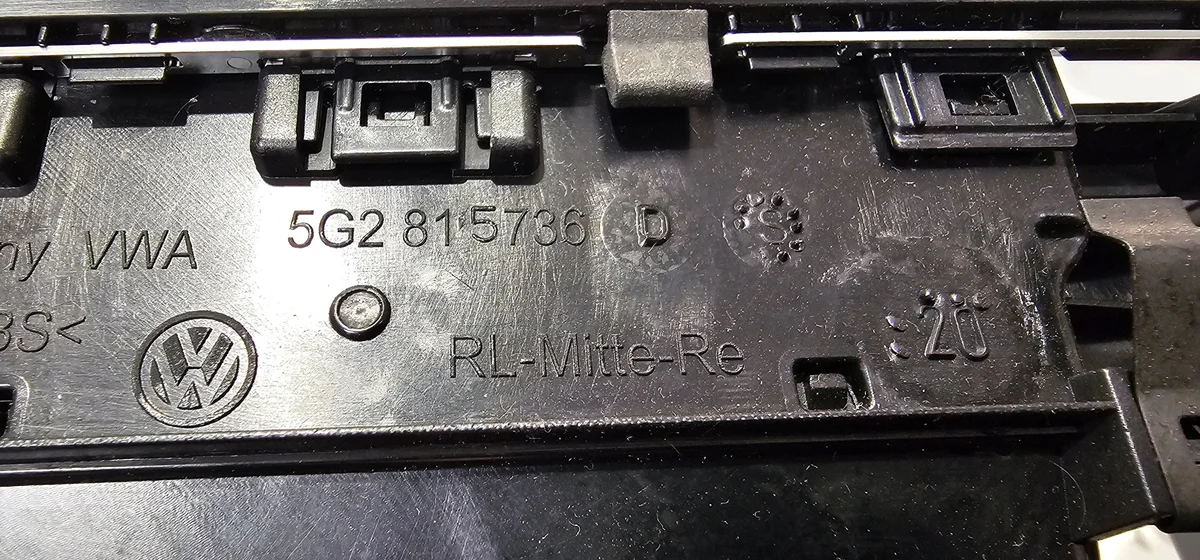 VW Golf VII Lüftungsgitter Mittelkonsole Gebraucht image 8