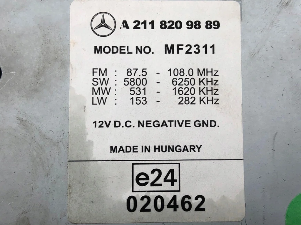 Autoradio Mercedes-Benz W211 A2118209889 image 10